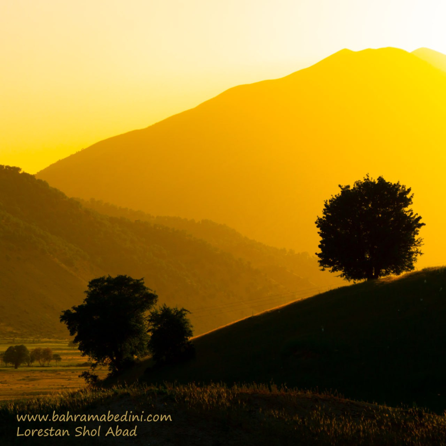 Sunset in Nature of Lorestan