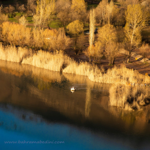 Avan Lake in Iran